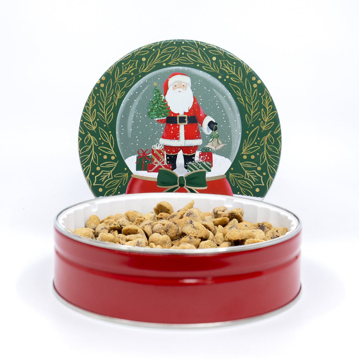 Premium Santa Snowglobe Tin