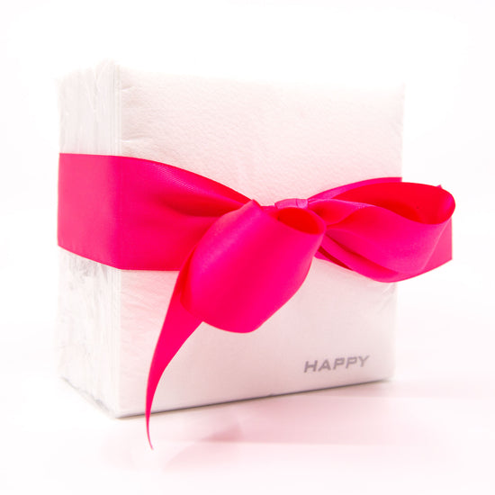 Silver Happy Napkins