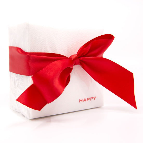 Red Happy Napkins