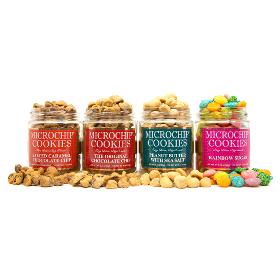 Quad Jar Gift Box - Microchip Cookies Quad Jar Gift Box - Microchip Cookies