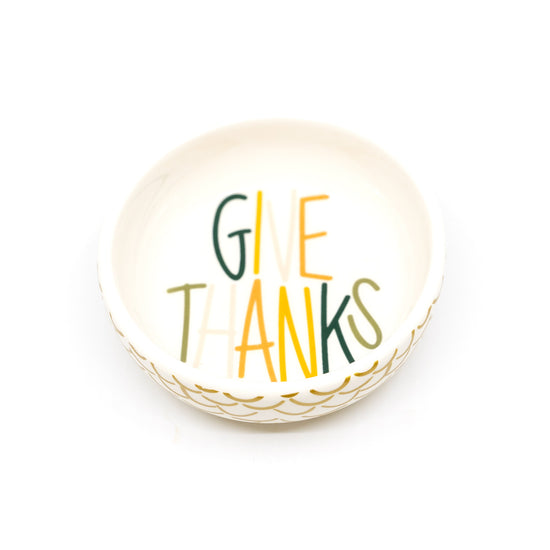 Give Thanks Dipping Bowl (Coton Colors)