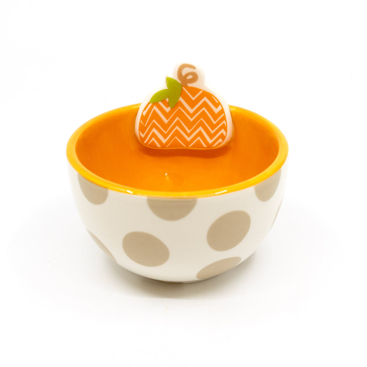 Chevron Pumpkin Embellishment Bowl (Coton Colors)