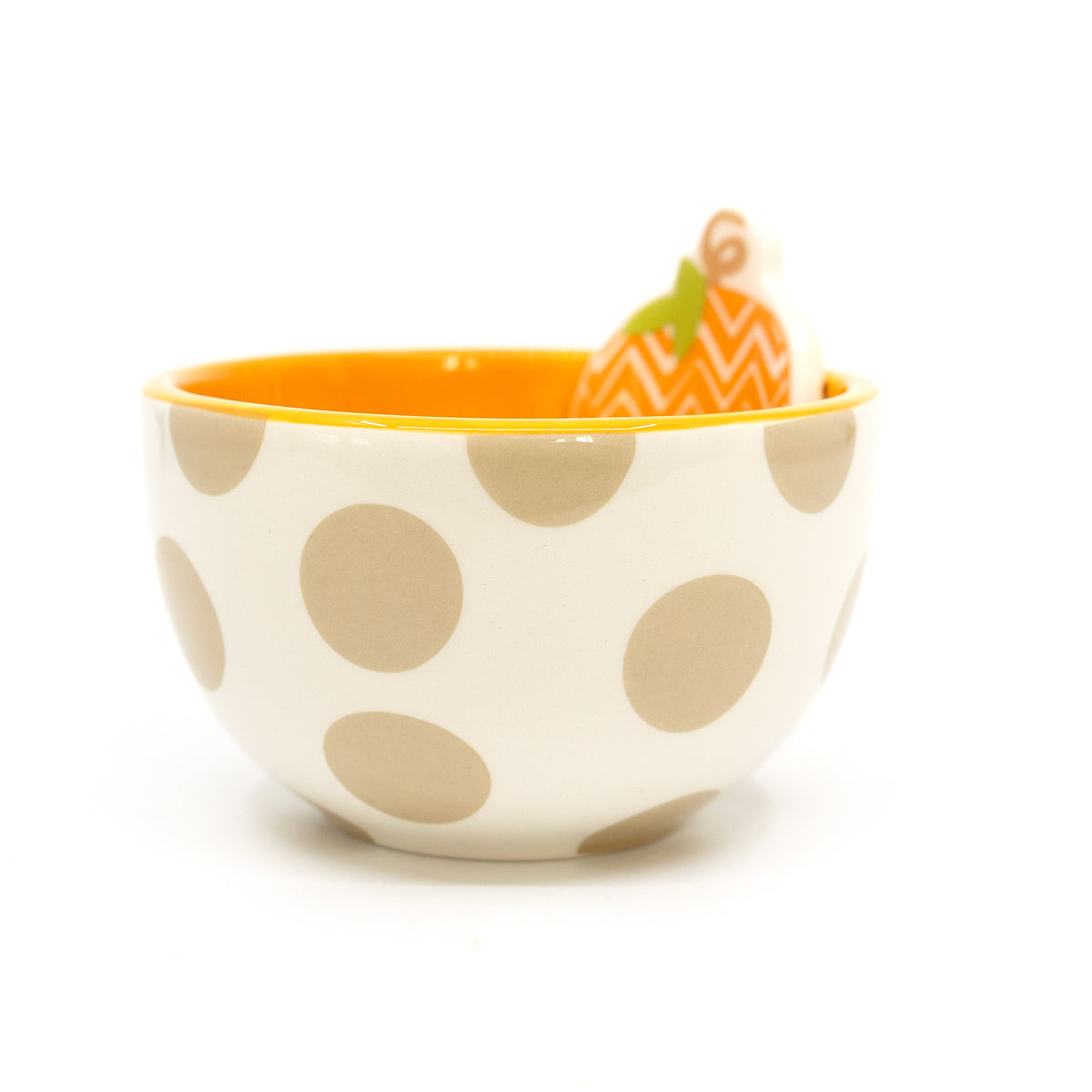 Chevron Pumpkin Embellishment Bowl (Coton Colors)