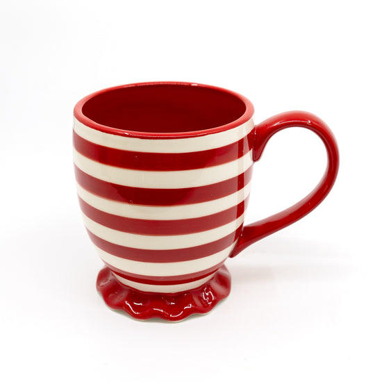Red Stripe Ruffle Mug (Coton Colors)