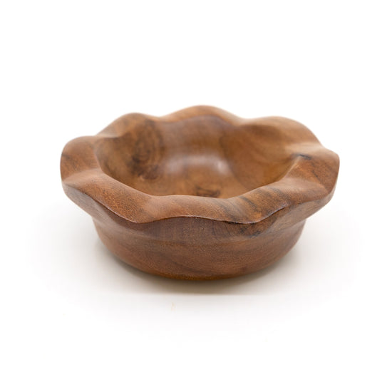 Fundamental Wood Ruffle Dipping Bowl (Coton Colors)