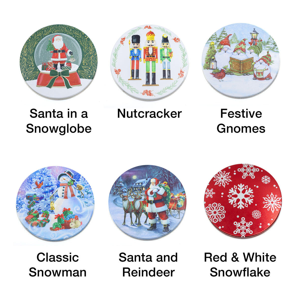 Premium Santa Snowglobe Tin