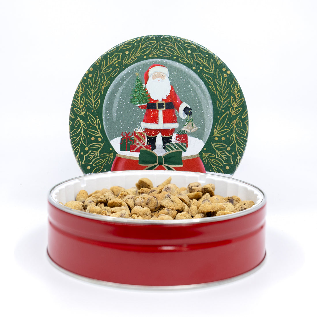 Premium Santa Snowglobe Tin