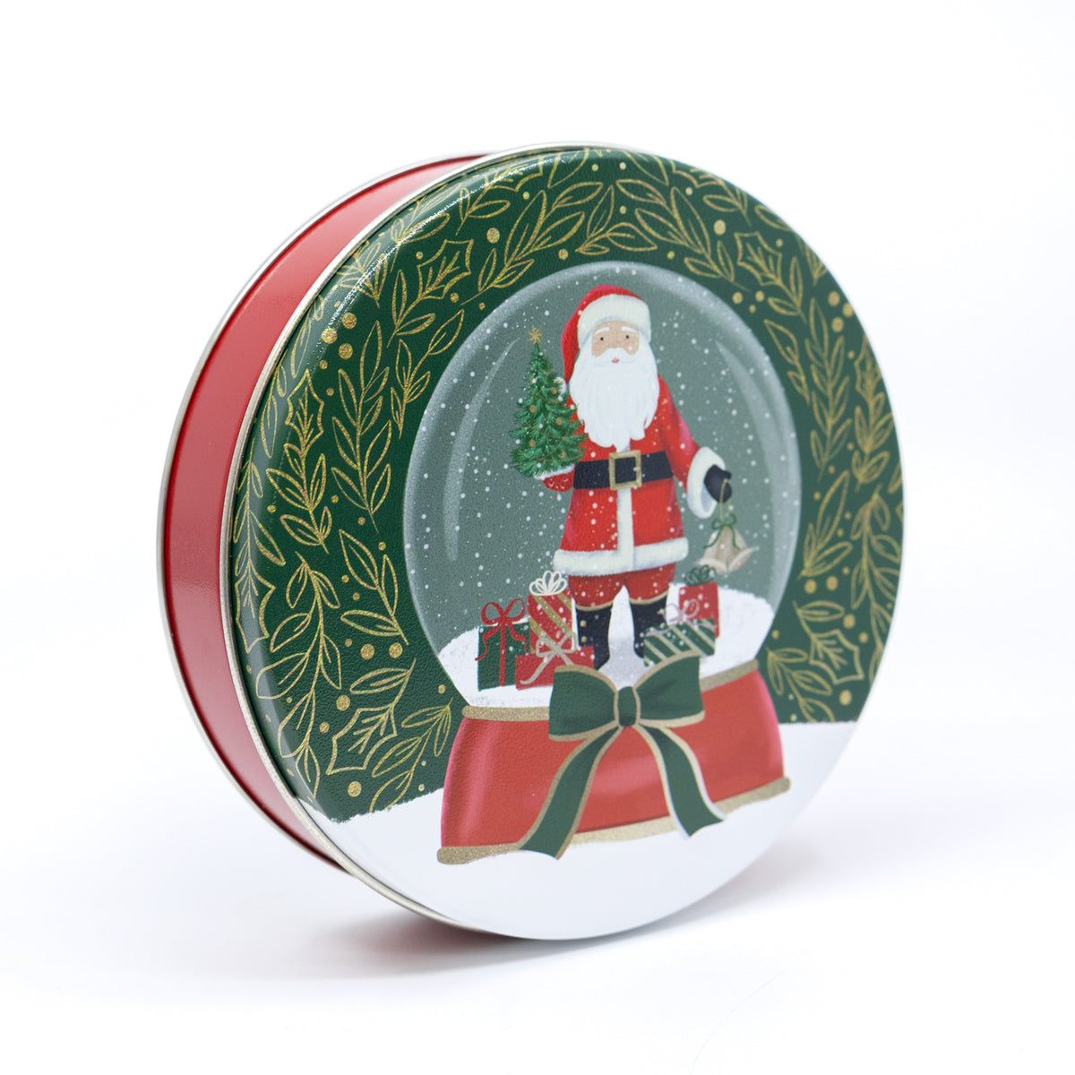 Premium Santa Snowglobe Tin