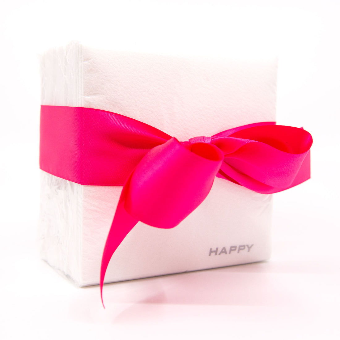 Silver Happy Napkins