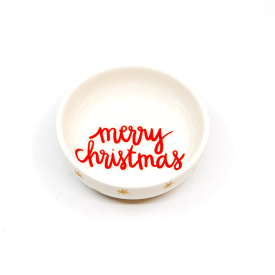 Vintage Merry Christmas Bowl
