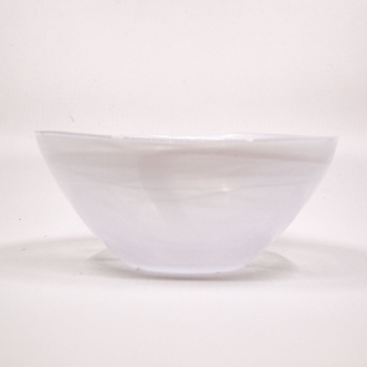 Monte Carlo White Alabaster Glass Bowl